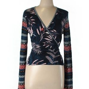 Diane von Furstenberg long sleeve silk top